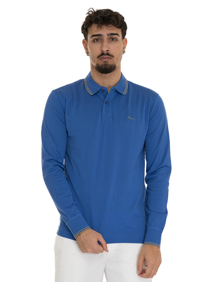 MAGLIA POLO MAGLIE UOMO HARMONT E BLAINE LNN008 844 BLU ORIGINALE PE 2025