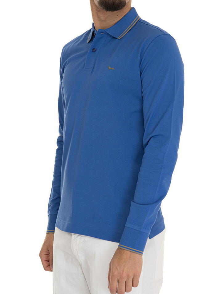 MAGLIA POLO MAGLIE UOMO HARMONT E BLAINE LNN008 844 BLU ORIGINALE PE 2025