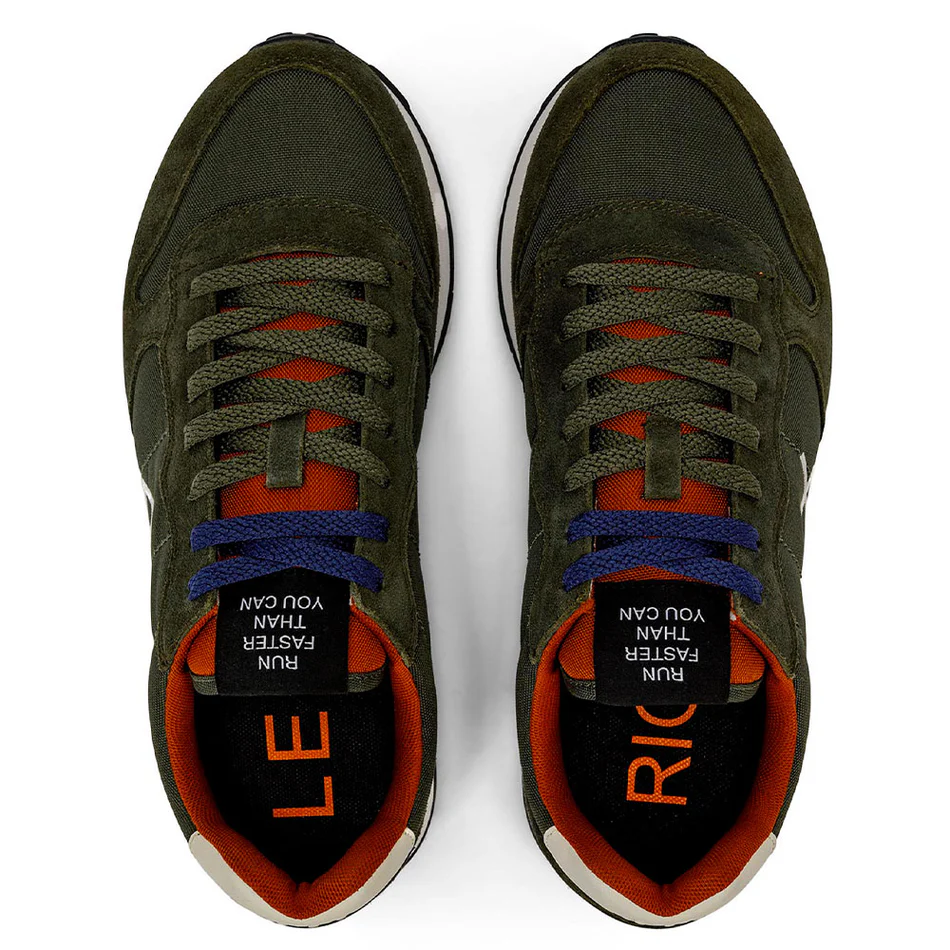 SCARPE SNEAKERS UOMO SUN68 TOM SOLID Z43101 PELLE 74 VERDE ORIGINALE AI 2025