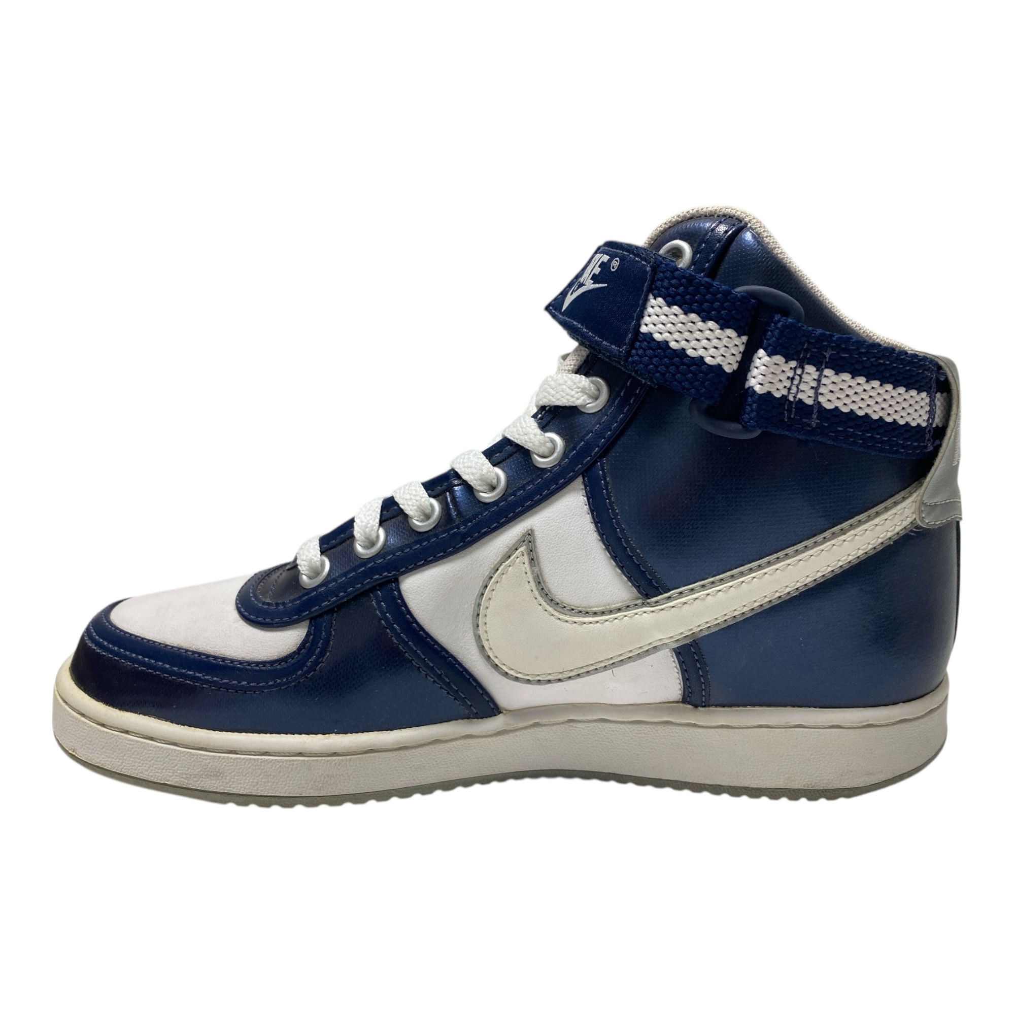 SCARPE SNEAKERS RAGAZZO NIKE VANDAL HIGH 317173 ECO PELLE 100 BLU ORIGINALE AI