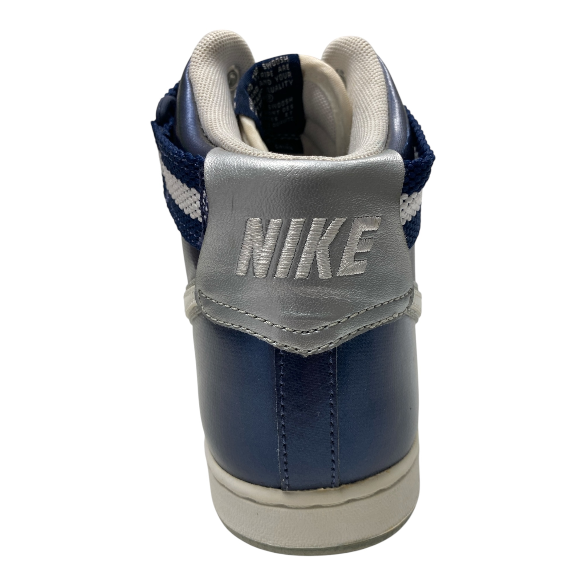 SCARPE SNEAKERS RAGAZZO NIKE VANDAL HIGH 317173 ECO PELLE 100 BLU ORIGINALE AI