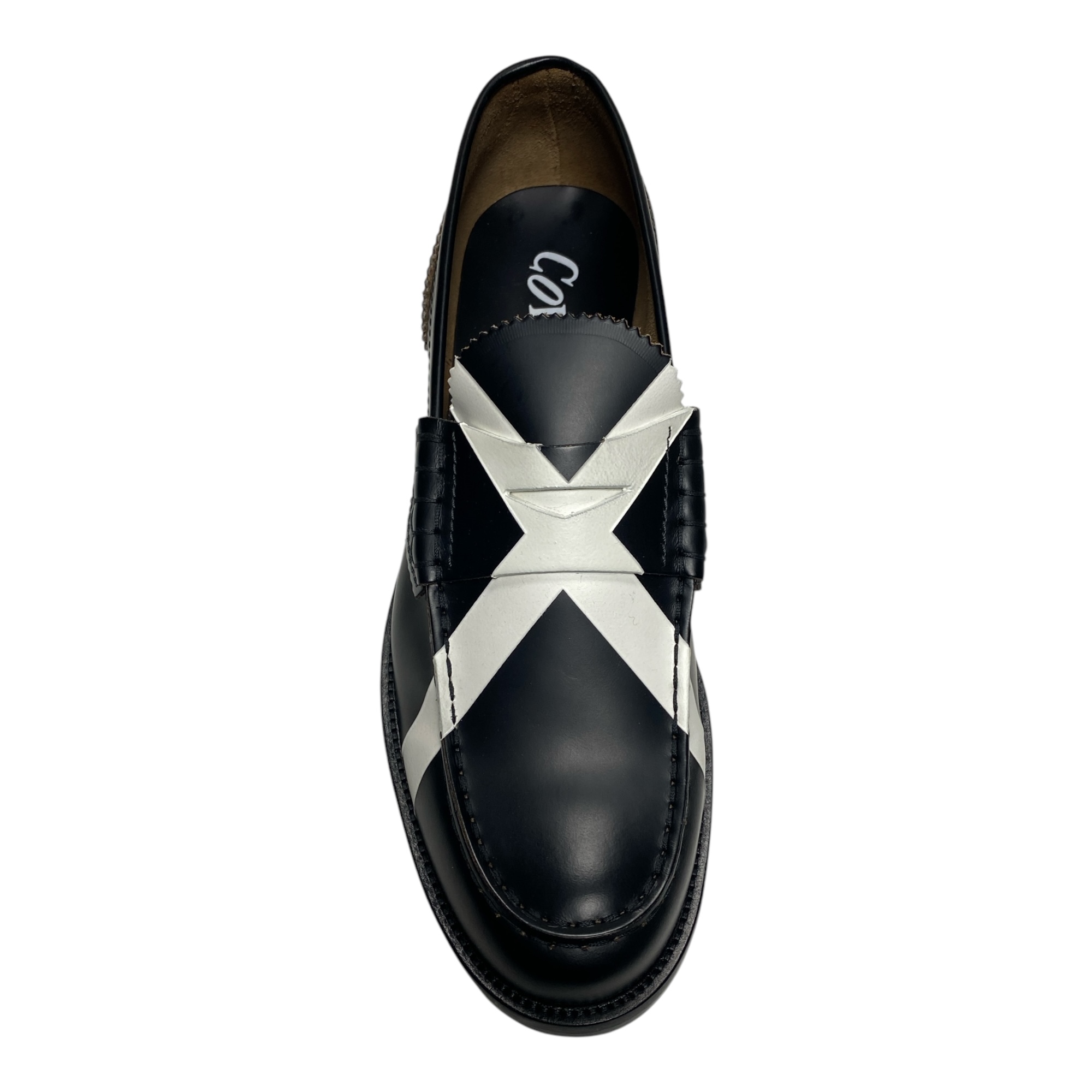 SCARPE MOCASSINO UOMO COLLEGE ANTICK 23I CML13801 PELLE NERO ORIGINALE AI