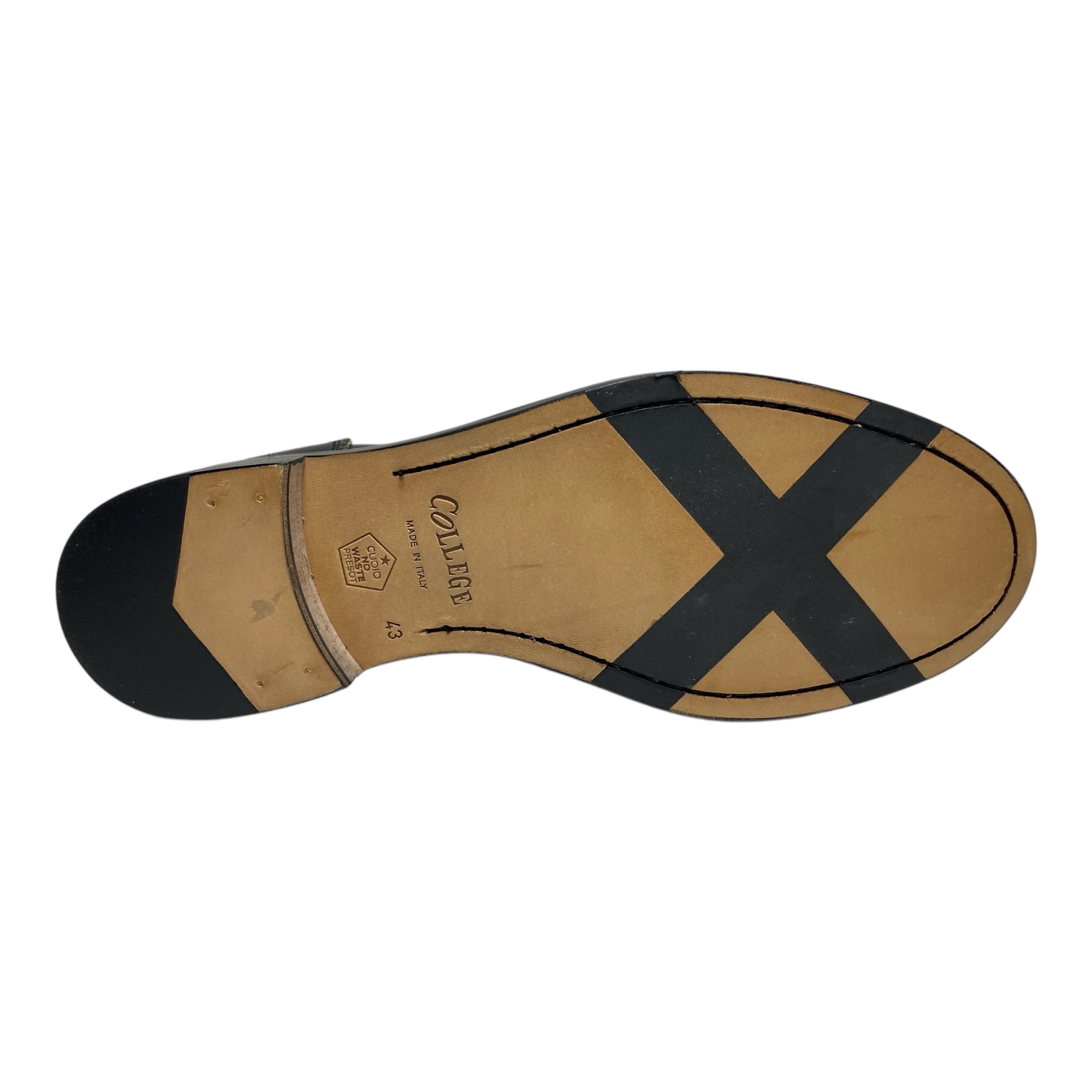 SCARPE MOCASSINO UOMO COLLEGE ANTICK 23I CML13801 PELLE NERO ORIGINALE AI