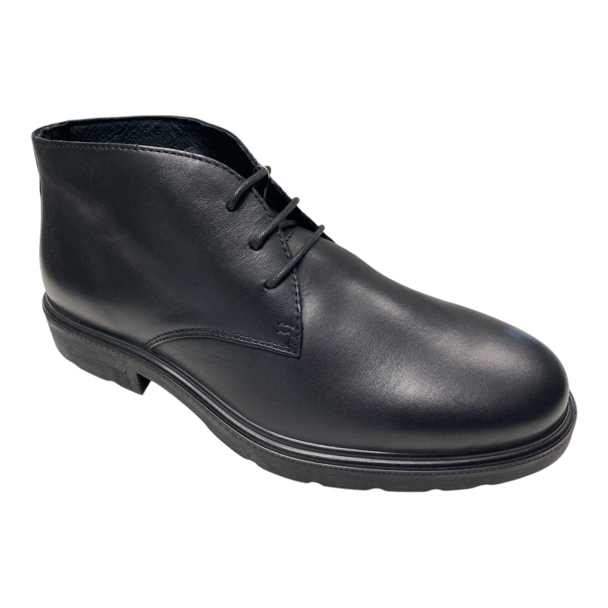 SCARPE POLACCO CASUAL UOMO IMAC 650310 28260 PELLE NERO ORIGINALE AI