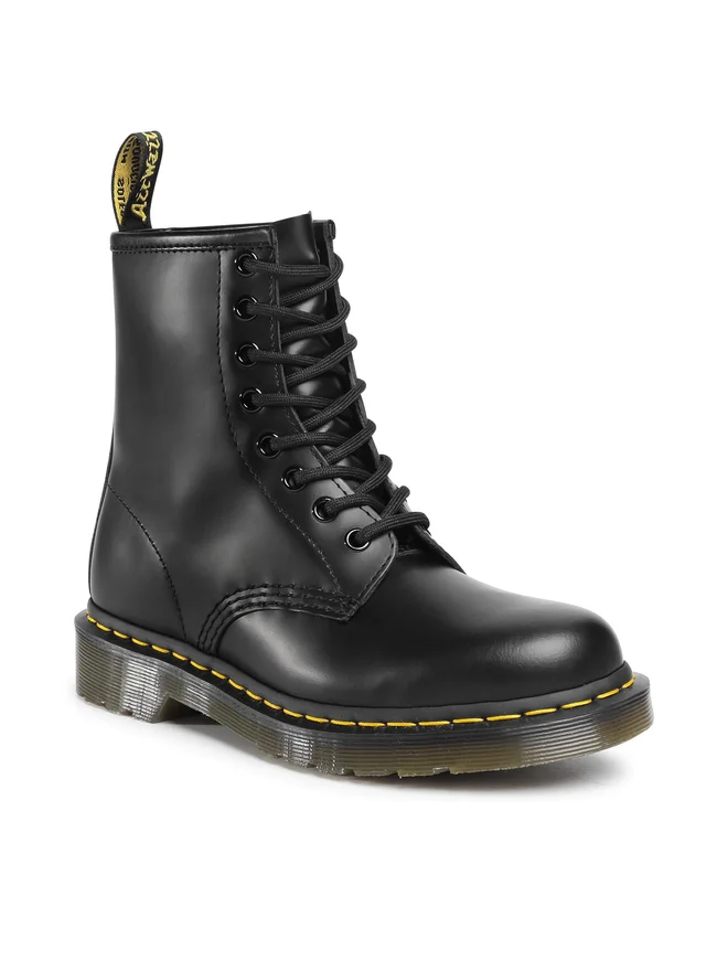 SCARPE ANFIBIO STIVALETTI DONNA DR MARTENS 1460 11822006 PELLE NERO ORIGINALE AI