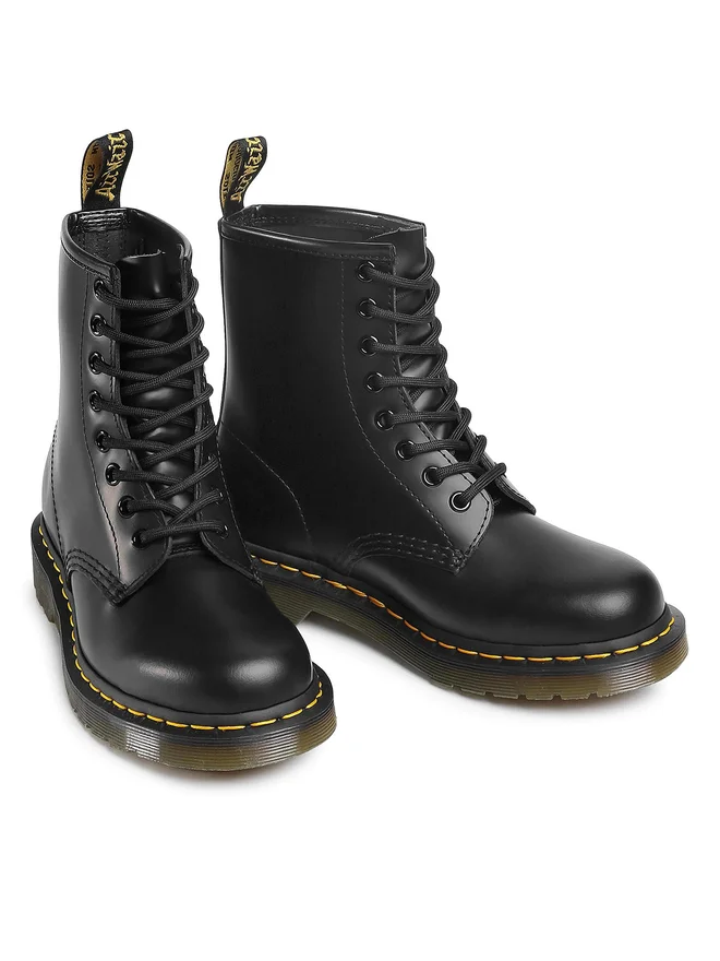 SCARPE ANFIBIO STIVALETTI DONNA DR MARTENS 1460 11822006 PELLE NERO ORIGINALE AI