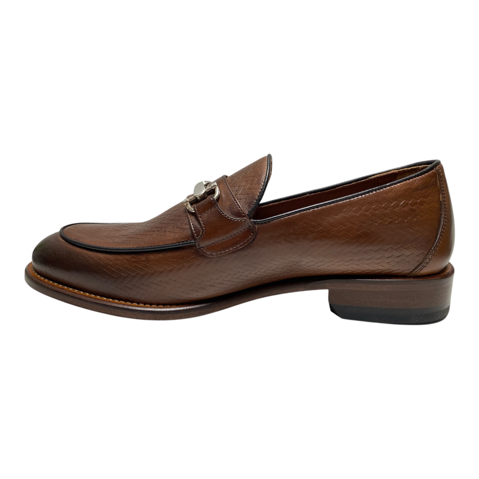 SCARPE MOCASSINO UOMO PAUL FREDRICK FABIO PFS457 PELLE CUOIO ORIGINALE AI