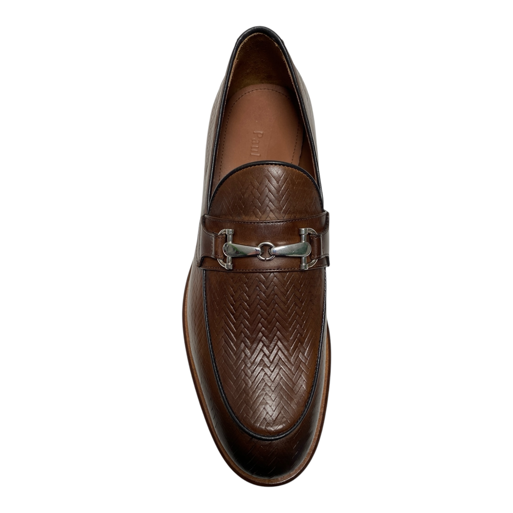 SCARPE MOCASSINO UOMO PAUL FREDRICK FABIO PFS457 PELLE CUOIO ORIGINALE AI