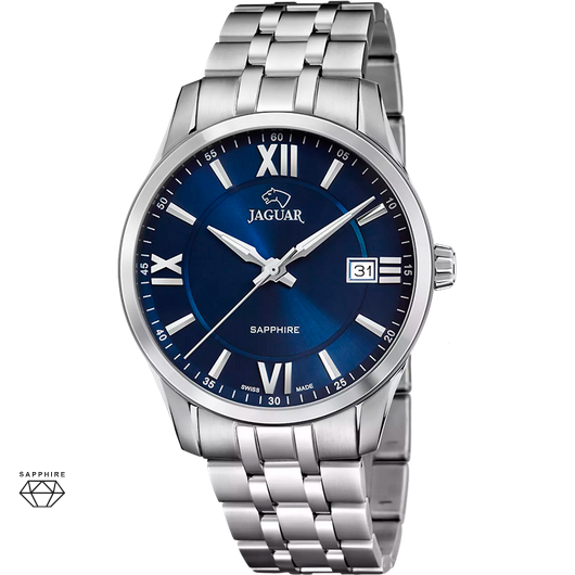 OROLOGIO DATA TEMPO UOMO JAGUAR ACAMAR J964 2 40 BLU ACCIAIO ORIGINALE PE 2025