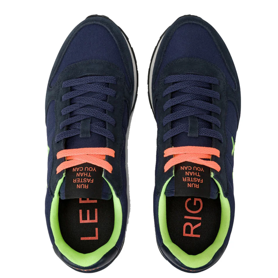 SCARPE SNEAKERS UOMO SUN68 SUN 68 TOM FLUO Z44102 07 PELLE ORIGINALE PE 2025