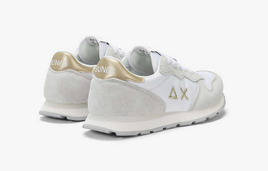SCARPE SNEAKERS DONNA SUN68 ALLY Z35402T PELLE 01 BIANCO ORIGINALE PE 2025