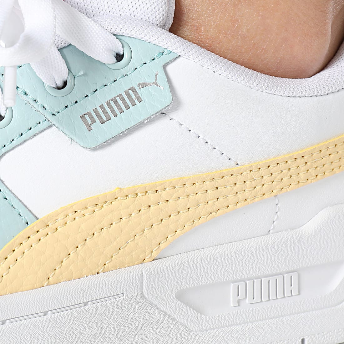 SCARPE SNEAKERS DONNA PUMA CALI DREAM PASTEL 393359 12 BIANCO ORIGINALE PE 2025