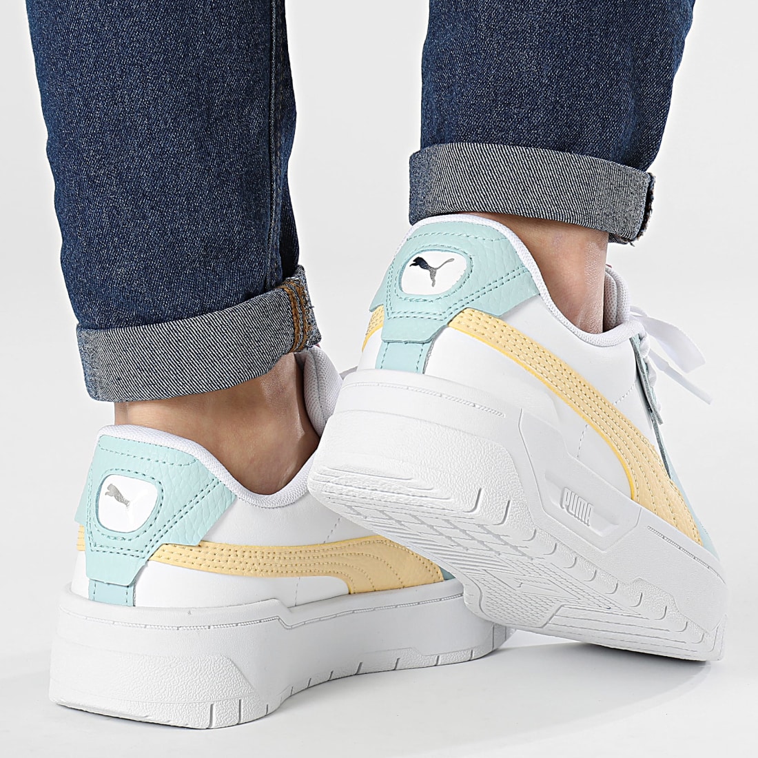 SCARPE SNEAKERS DONNA PUMA CALI DREAM PASTEL 393359 12 BIANCO ORIGINALE PE 2025