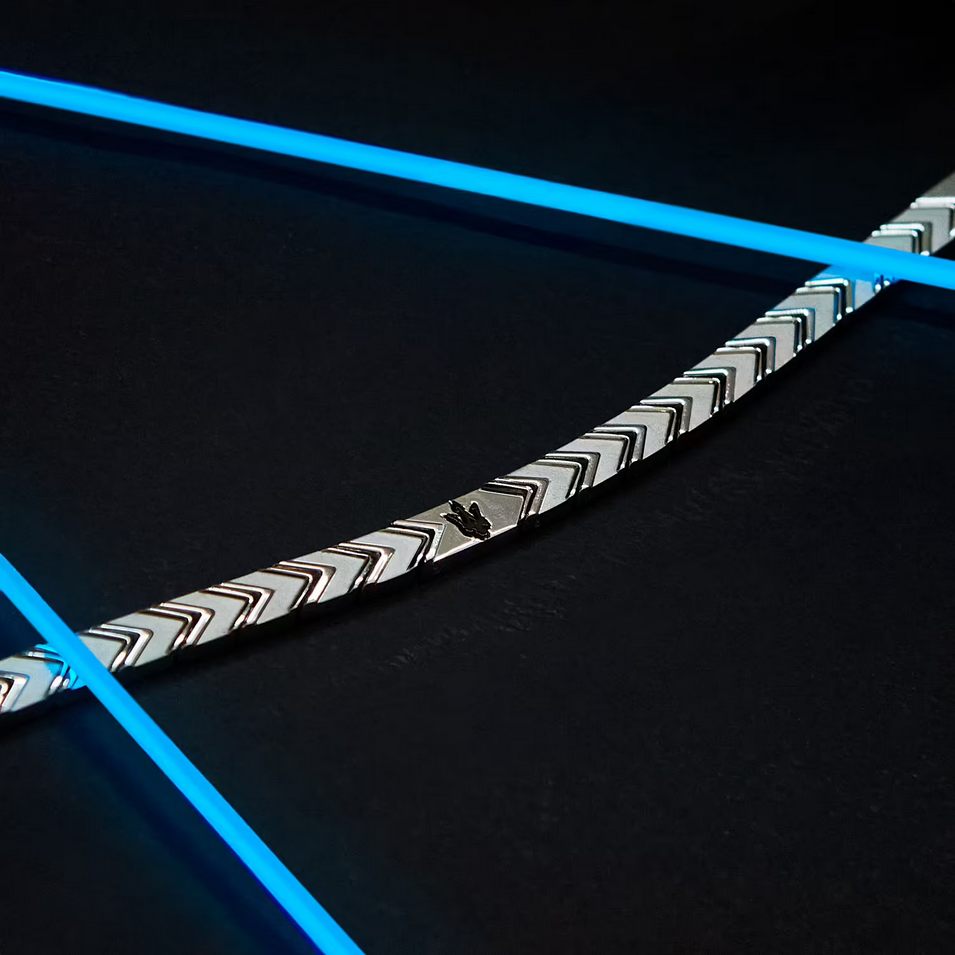 BRACCIALE BRACCIALI UOMO MASERATI JM225AVD91 ICONIC 18 ARGENTO ORIGINALE PE 2025