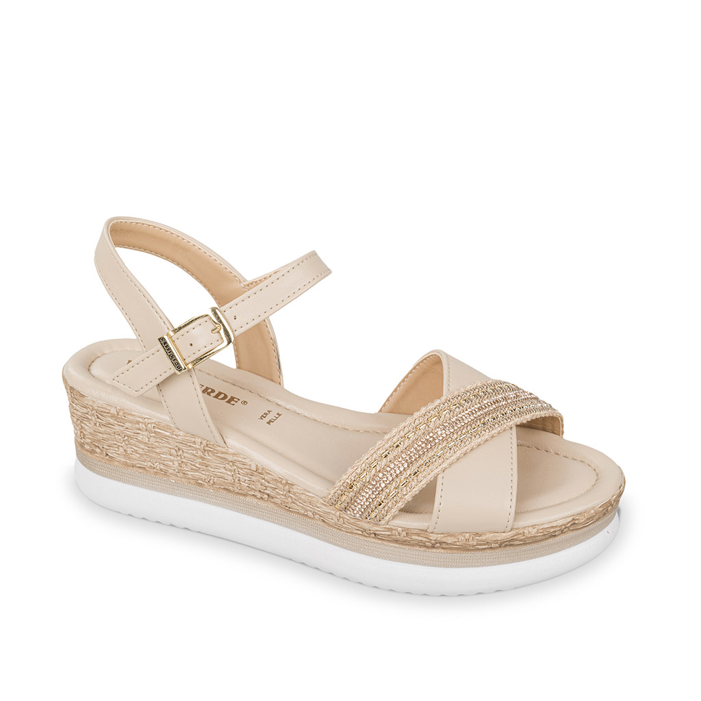 SCARPE SANDALO SANDALI DONNA VALLEVERDE 32361 BEIGE ORIGINALE PE 2025