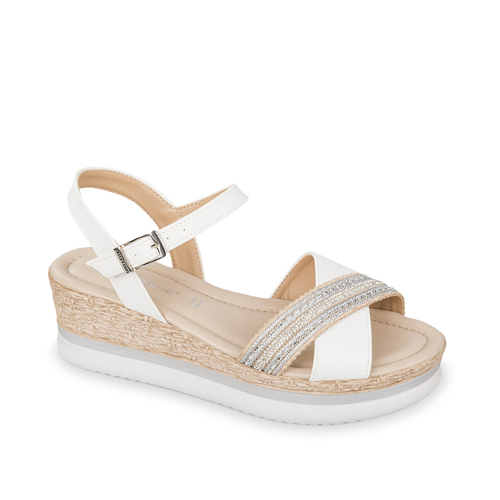 SCARPE SANDALO SANDALI DONNA VALLEVERDE 32361 BIANCO ORIGINALE PE 2025