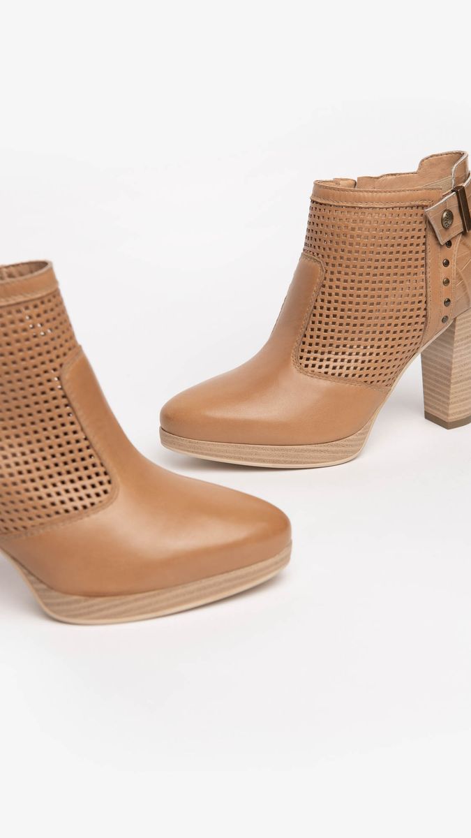 SCARPE TRONCHETTO DONNA NERO GIARDINI E217860D PELLE 400 CUOIO ORIGINALE PE