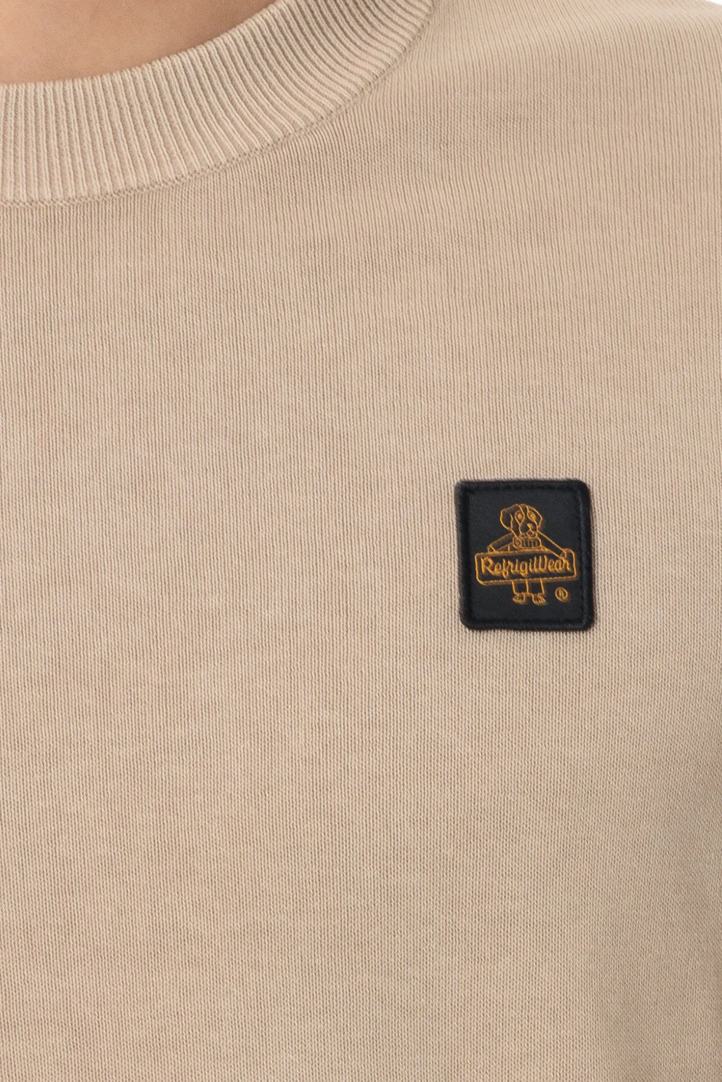 MAGLIA MAGLIE UOMO REFRIGIWEAR OMAR MA0014 M35800 COTONE BEIGE ORIGINALE PE 2025