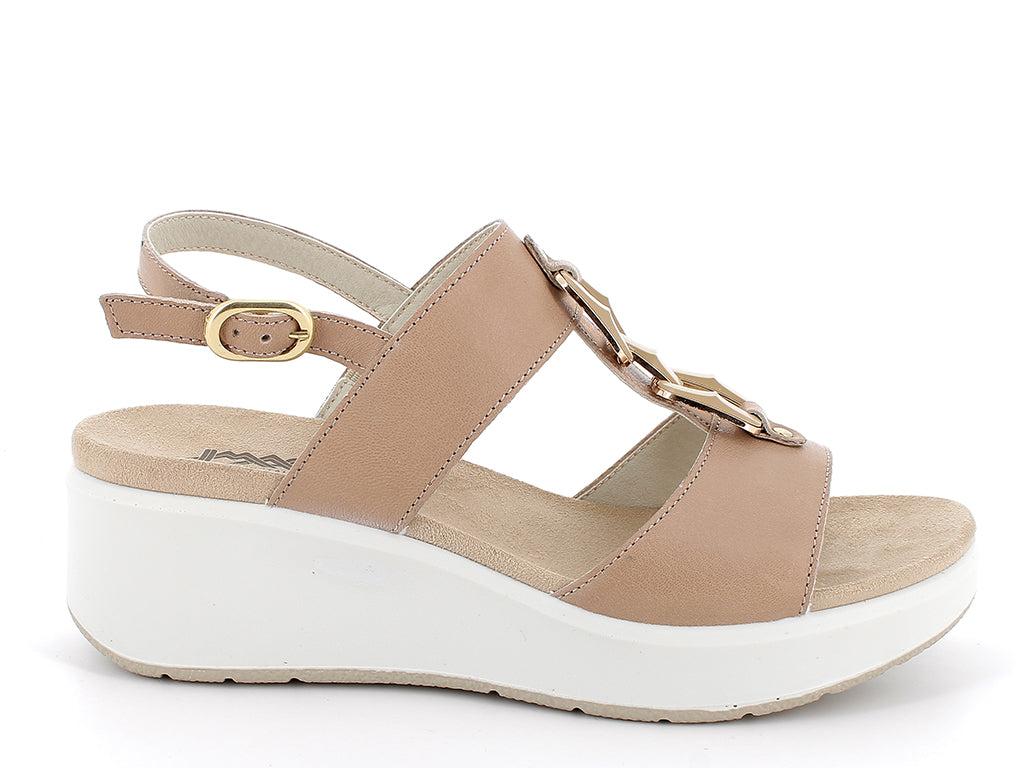 SCARPE SANDALO SANDALI ZEPPA DONNA IMAC 758470 PELLE 013 BEIGE ORIGINALE PE 2025