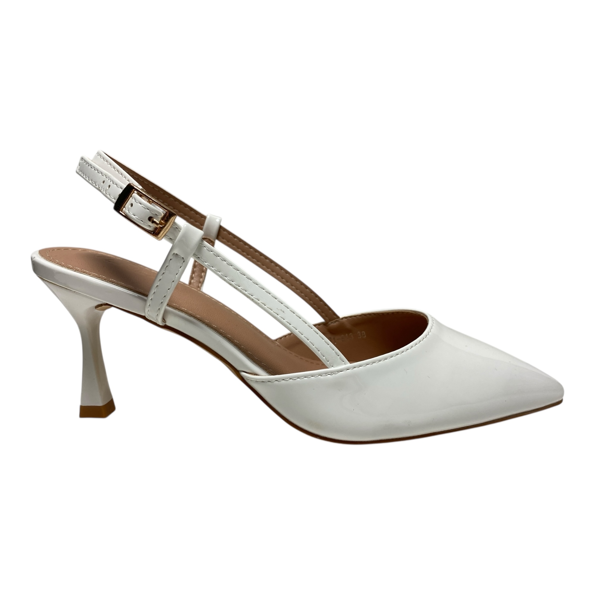 SCARPE DECOLTE SANDALO SANDALI DONNA VENEZIA A71 813 PELLE BIANCO ORIGINALE PE