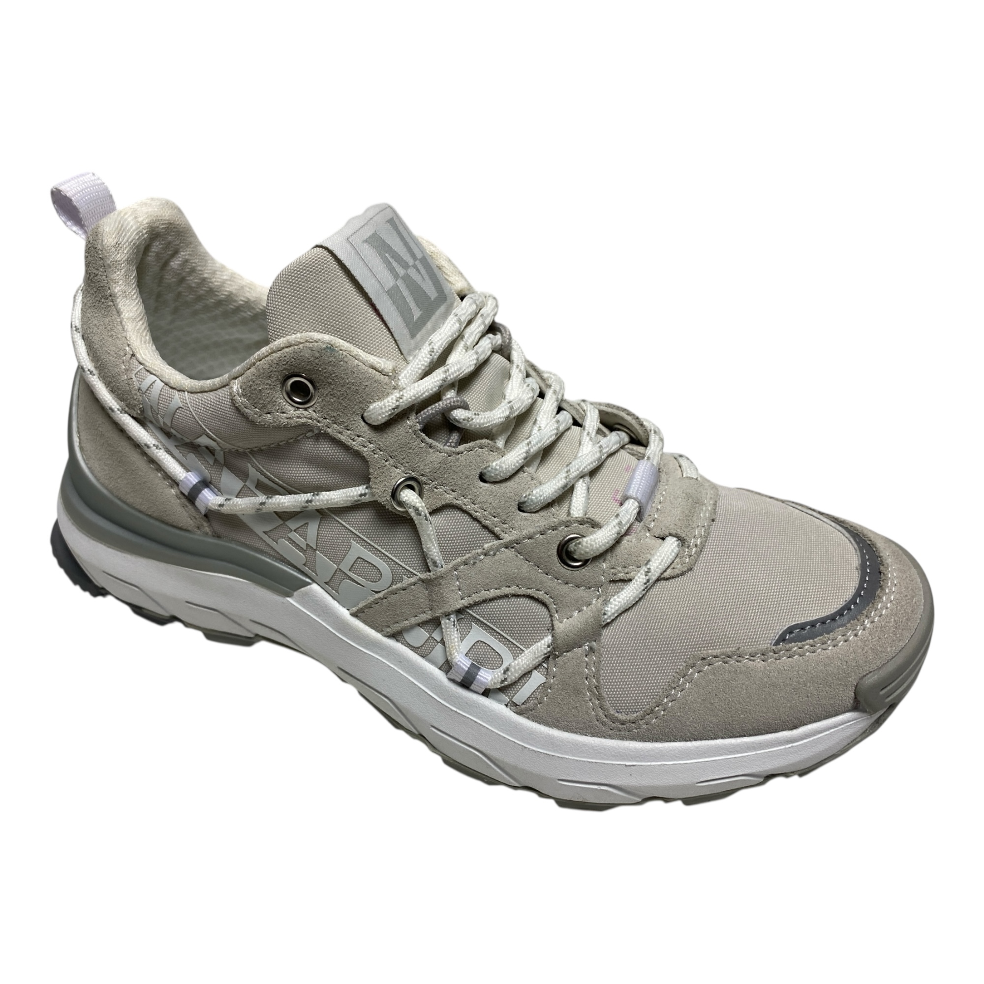 SCARPE SNEAKERS DONNA NAPAPIJRI S3 HILVERT NP0A4HKNCO PELLE BIANCO ORIGINALE PE