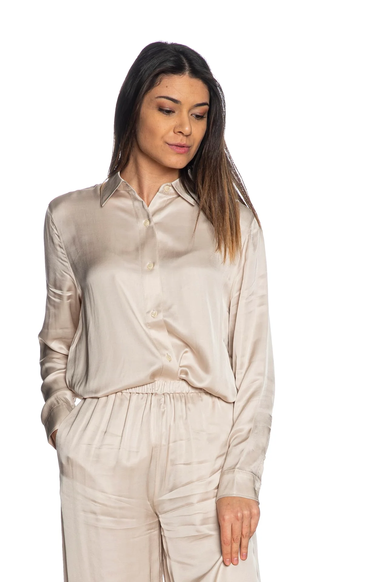 CAMICIA CAMICIE DONNA CALVIN KLEIN JEANS J20J224855 BEIGE OR