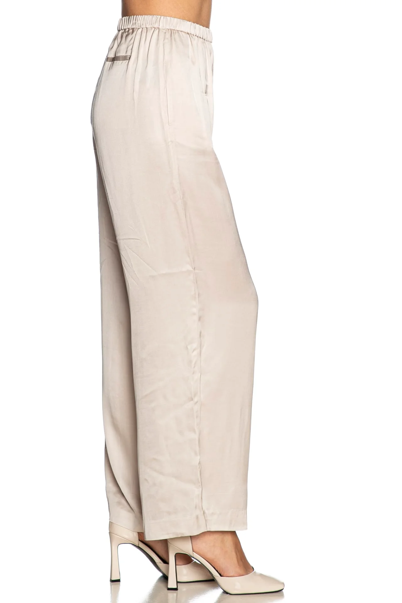 PANTALONE PANTALONI DONNA CALVIN KLEIN JEANS J30J326765 BEIGE ORIGINALE PE 2025