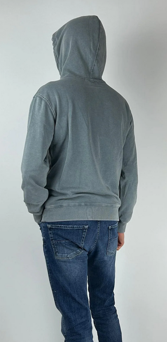 MAGLIA FELPA FELPE UOMO LANDEK PARK LLP0066 COTONE GRIGIO ORIGINALE PE 2025