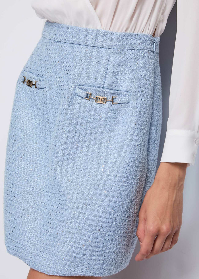 ABITO VESTITO CERIMONIA DONNA GAUDI 511FD15027 AZZURRO ORIGINALE PE 2025