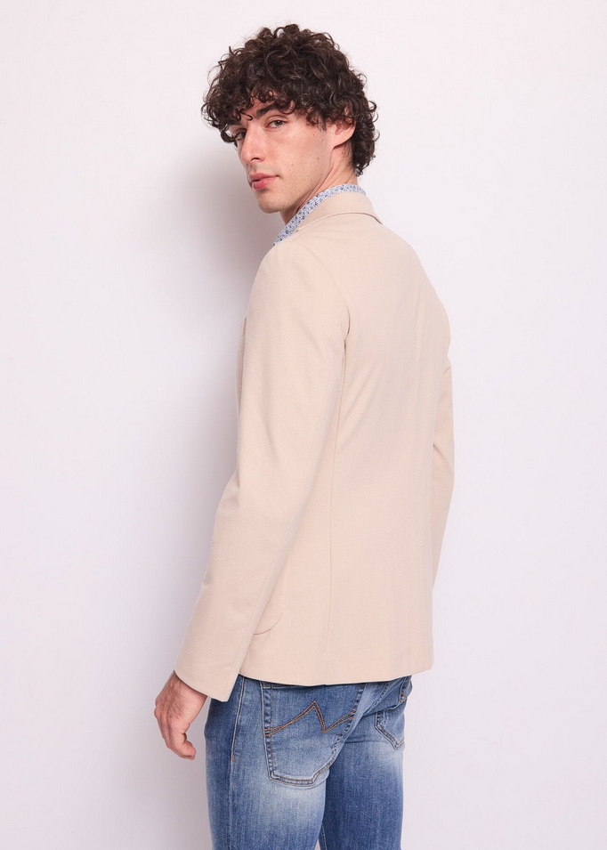 GIACCA GIACCHE BLAZER UOMO GAUDI 511GU35018 COTONE BEIGE ORIGINALE PE 2025