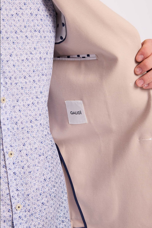 GIACCA GIACCHE BLAZER UOMO GAUDI 511GU35018 COTONE BEIGE ORIGINALE PE 2025