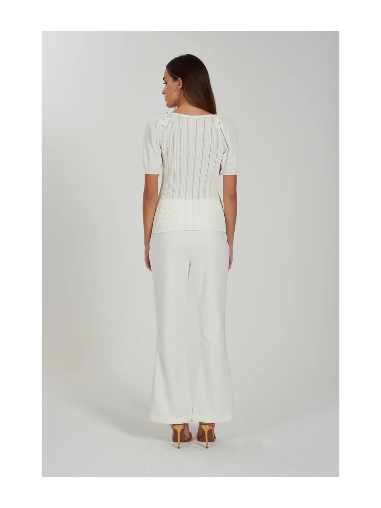 T SHIRT MAGLIA MAGLIE DONNA YES ZEE M236 IF00 BIANCO ORIGINALE PE 2025