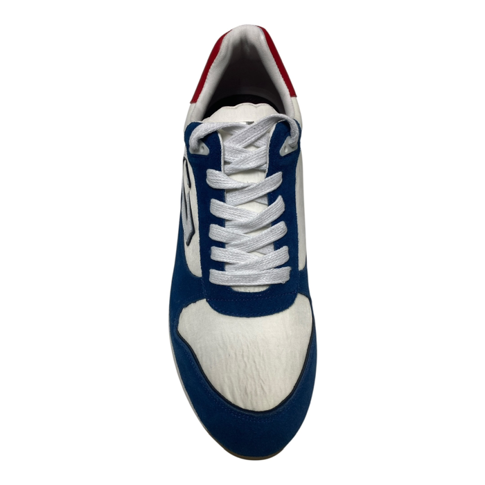 SCARPE SNEAKERS UOMO GUARDIANI FRESNO 010 AGU101014 PELLE BIANCO ORIGINALE PE