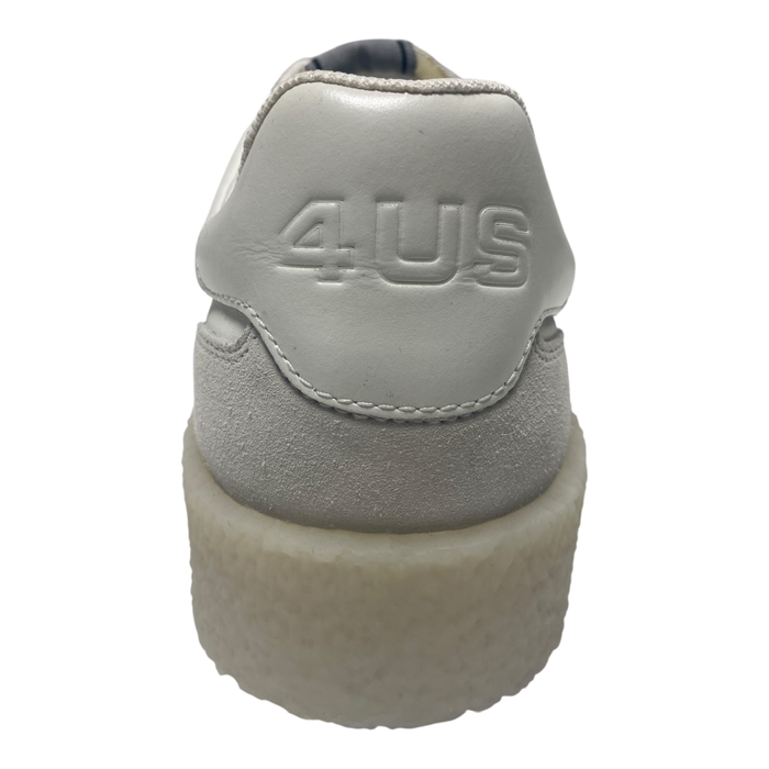 SCARPE SNEAKERS UOMO 4US CESARE PACIOTTI CAM890 PELLE BIANCO ORIGINAL PE