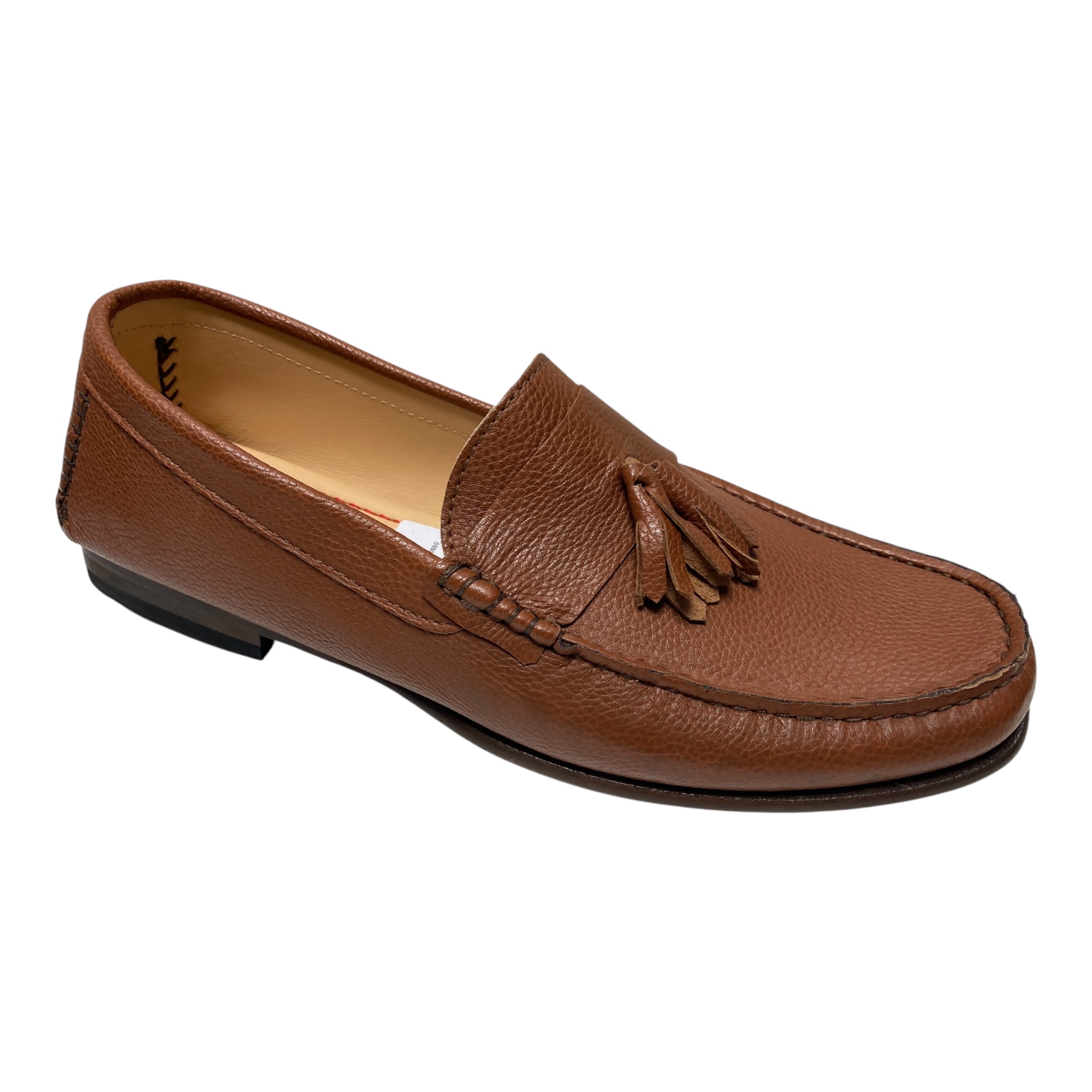 SCARPE MOCASSINO UOMO ROBERTO BOTTICELLI SMU174 PELLE MARRONE ORIGINALE PE