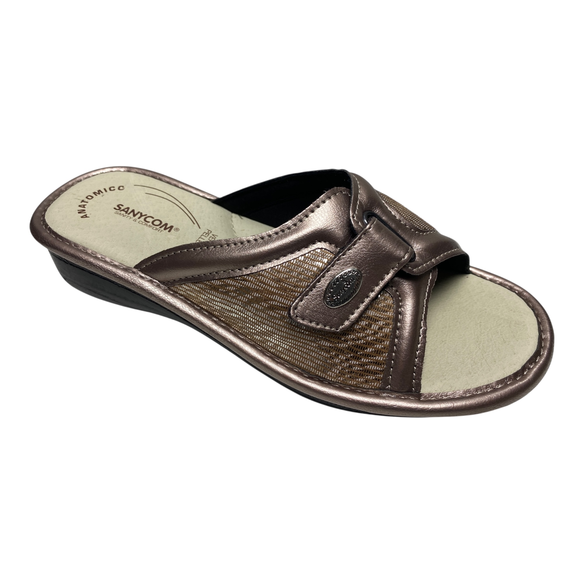 SCARPE CIABATTE SANDALI DONNA SANYCOM 70 ECO PELLE GRIGIO ORIGINALE PE 2025