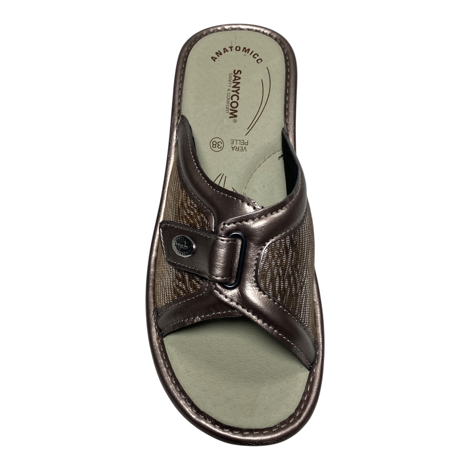 SCARPE CIABATTE SANDALI DONNA SANYCOM 70 ECO PELLE GRIGIO ORIGINALE PE 2025