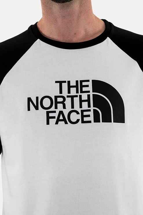 T SHIRT MAGLIA UOMO THE NORTH FACE RAGLAN NF0A87N7FN41L BIANCO ORIGINALE PE 2025