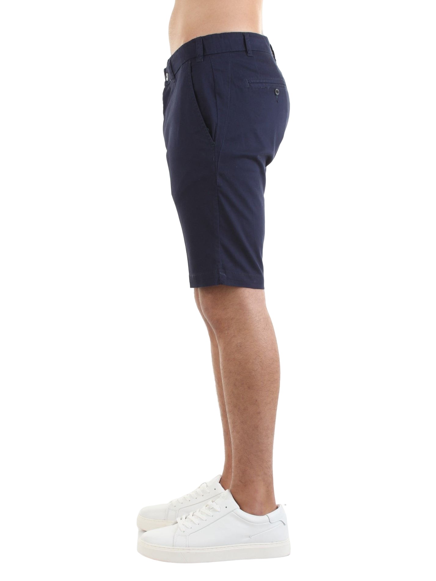 BERMUDA SHORT UOMO YES ZEE P740 PL00 COTONE BLU ORIGINALE PE 2025
