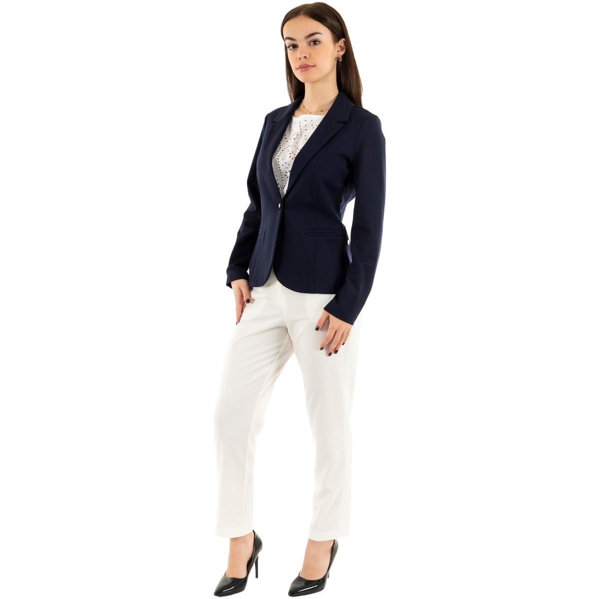 GIACCA GIACCHE BLAZER DONNA YES ZEE G419 KW00 BLU ORIGINALE PE 2025