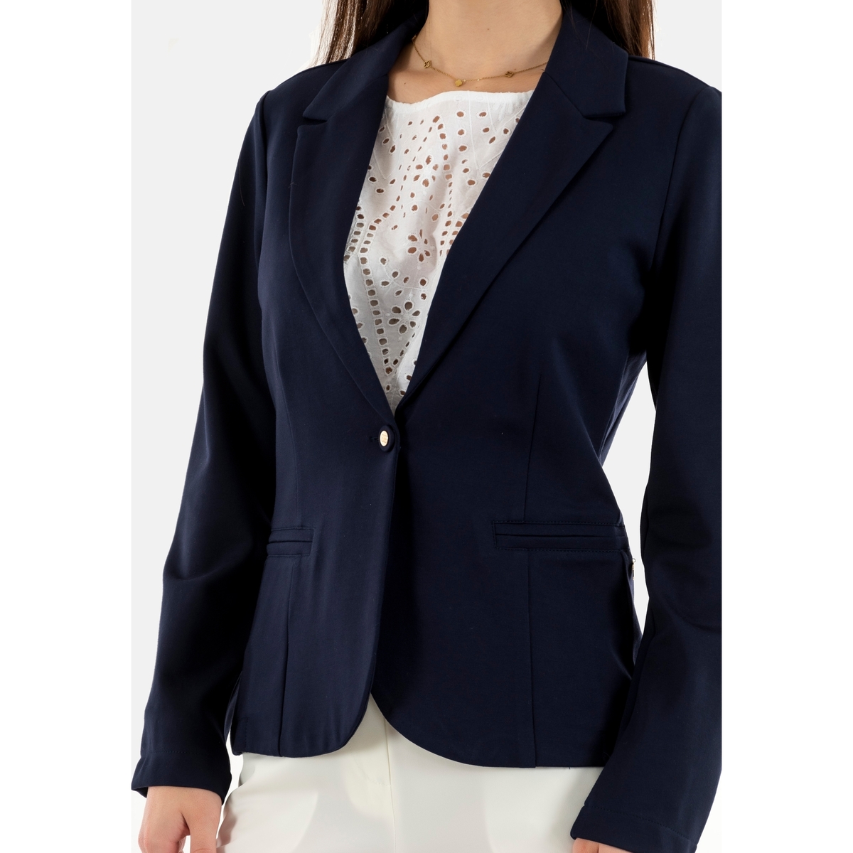 GIACCA GIACCHE BLAZER DONNA YES ZEE G419 KW00 BLU ORIGINALE PE 2025