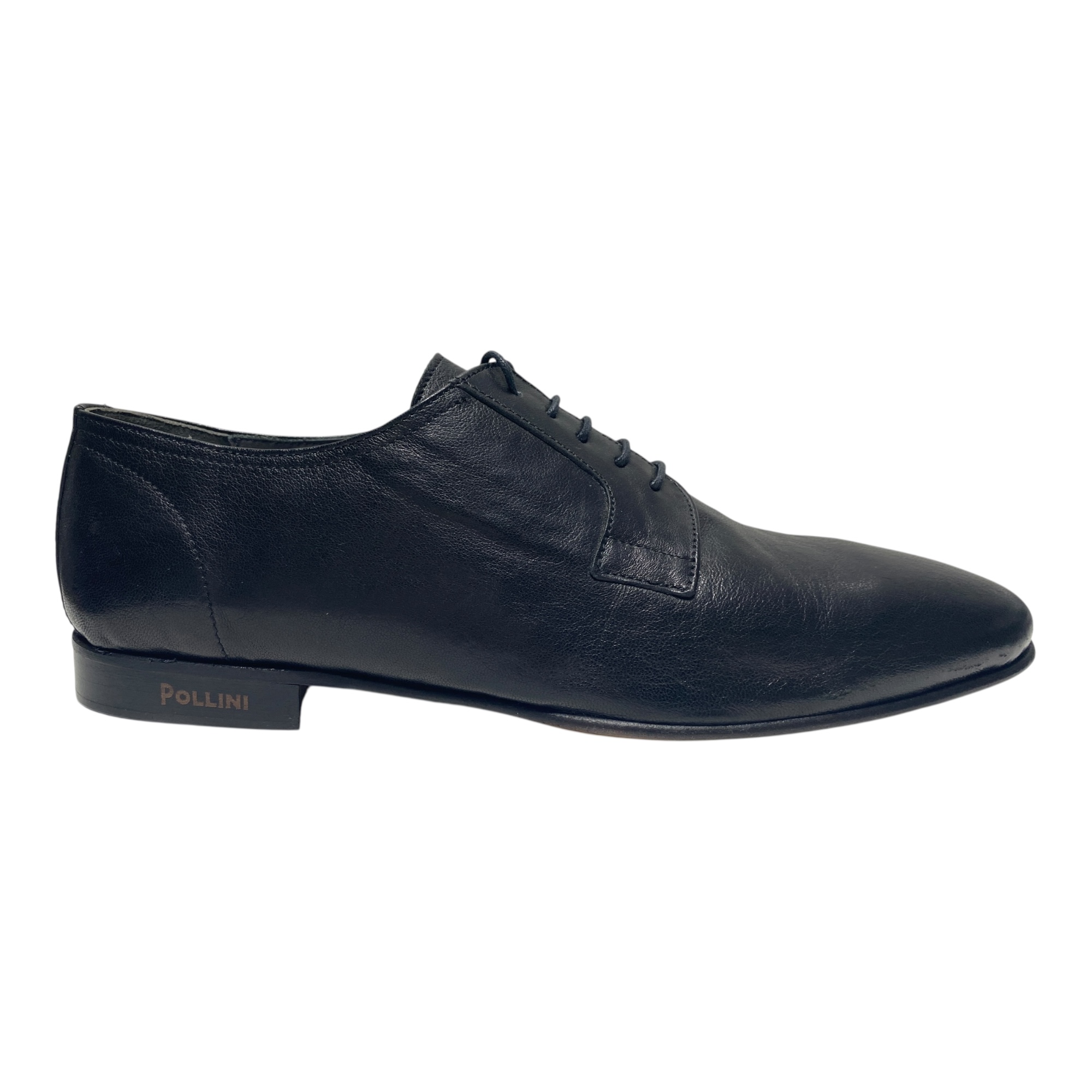 SCARPE DERBY CERIMONIA UOMO POLLINI SB10152C0EUJ0000 PELLE NERO ORIGINALE PE