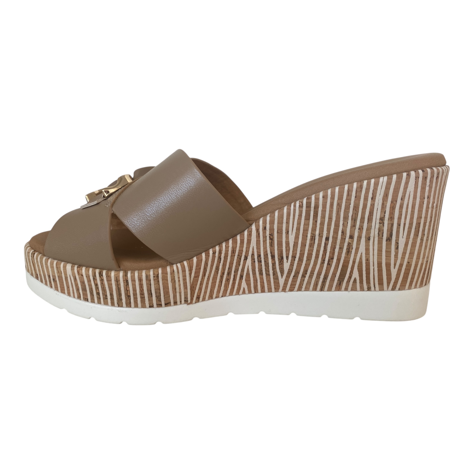 SCARPE SANDALI ZEPPA DONNA REPO 51102 E4 PELLE BEIGE ORIGINALE PE 2025