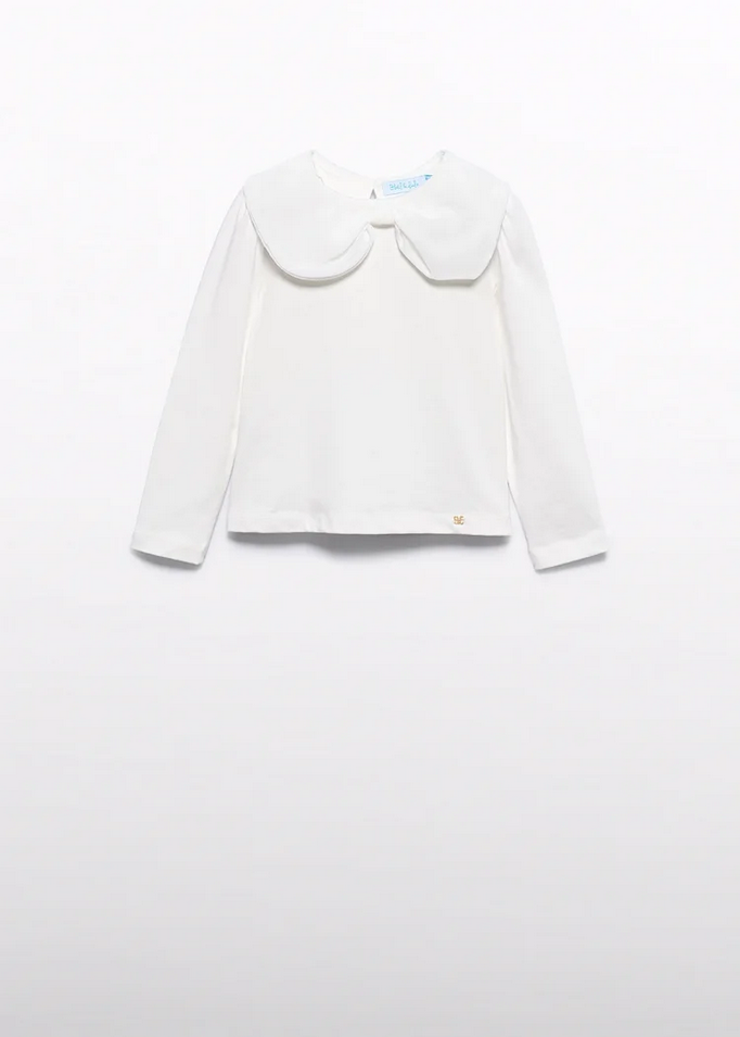 MAGLIA MAGLIE BAMBINA ABEL E LULA 5610 05610 COTONE BIANCO ORIGINALE AI 2026