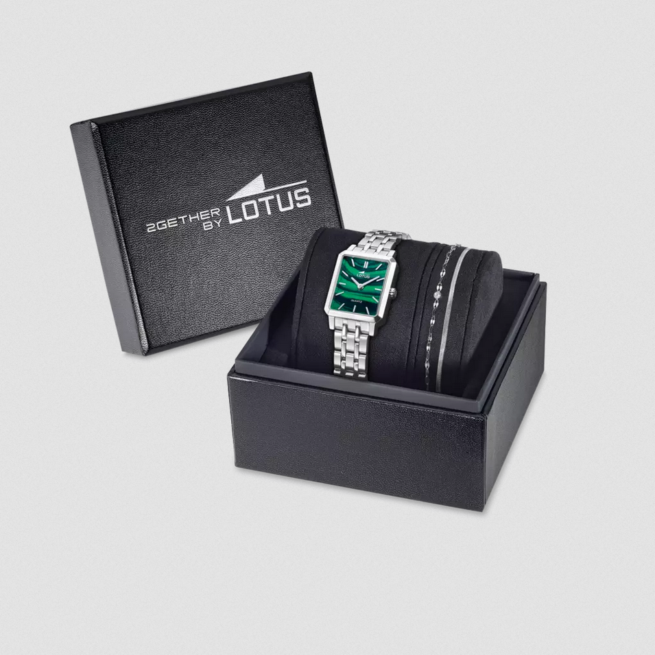 SET COFANETTO OROLOGIO BRACCIALE TEMPO DONNA LOTUS 19008 4 22 ORIGINALE PE 2025