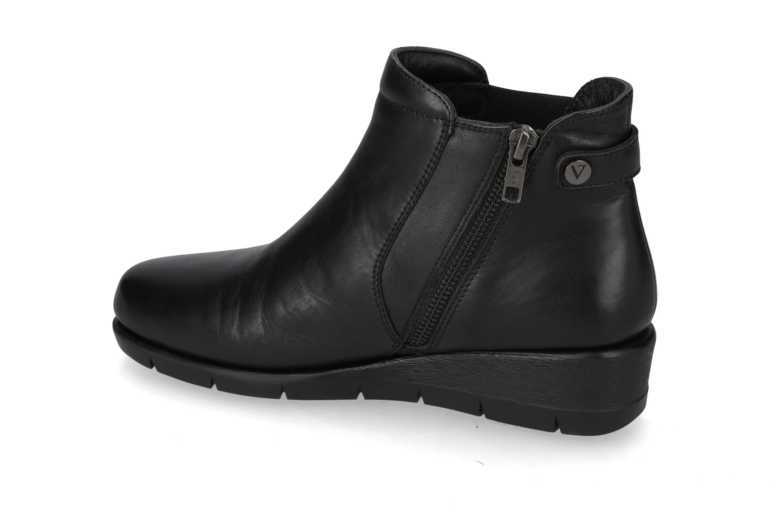 SCARPE STIVALETTI TRONCHETTO DONNA VALLEVERDE VS10210W PELLE NERO ORIGINAL 2026