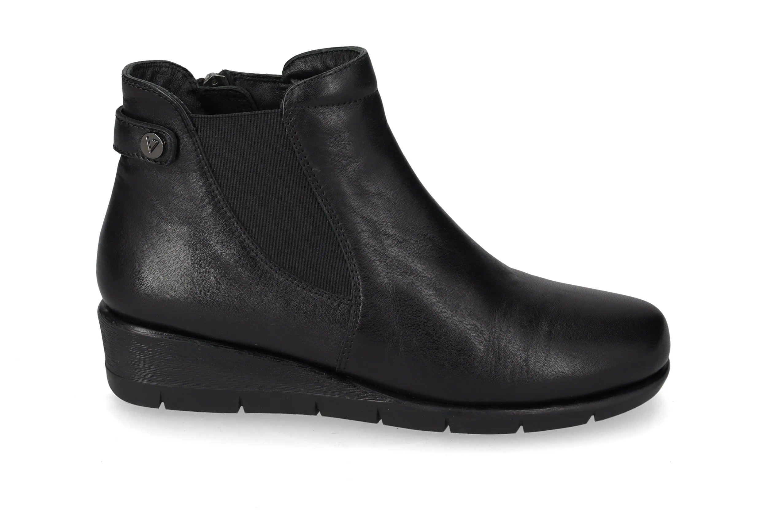 SCARPE STIVALETTI TRONCHETTO DONNA VALLEVERDE VS10210W PELLE NERO ORIGINAL 2026