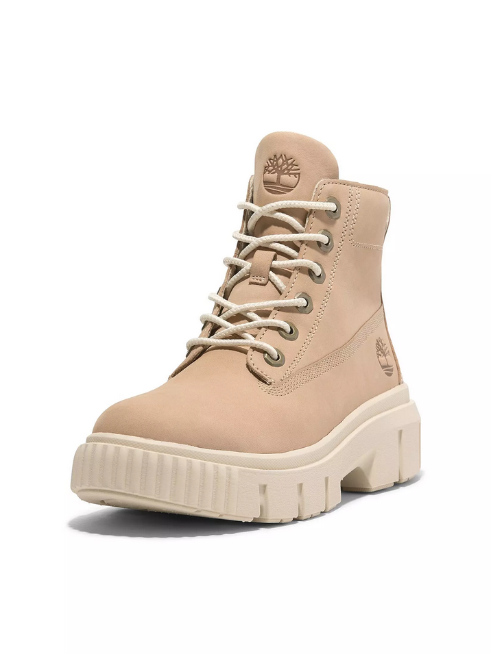 SCARPE STIVALI DONNA TIMBERLAND GREYFIELD TB 0A2FT6 PELLE BEIGE ORIGINAL AI 2026