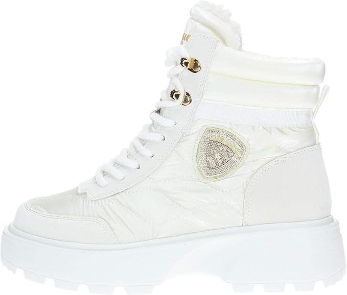 SCARPE STIVALI DONNA BLAUER F4BLANCA03 NYP BLANCA 02 BIANCO ORIGINALE AI 2026