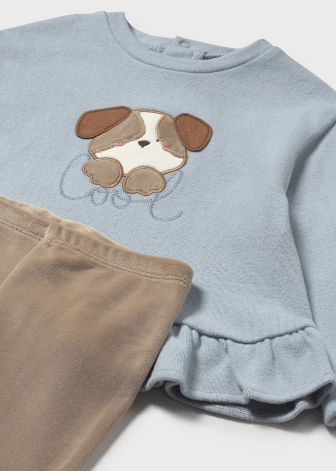 COMPLETO TUTA FELPA LEGGINGS NEONATA MAYORAL 2738 02738 27 BLU ORIGINALE AI 2026